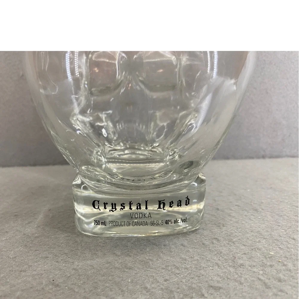 Crystal Head Vodka Empty Skull Glass Bottle 750ml Decanter Bar Decor Canada